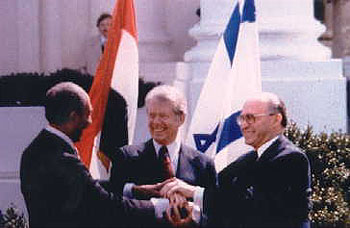 Sadat, Carter and Begin, 1978